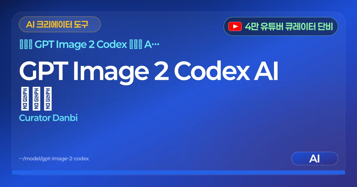 GPT Image 2 Codex AI 图片库 | Curator Danbi | CDB