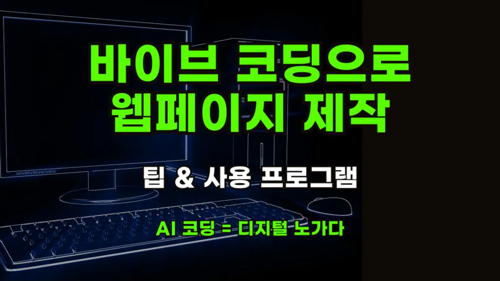 바이브 코딩 개념도 - AI와 함께하는 코딩 방식