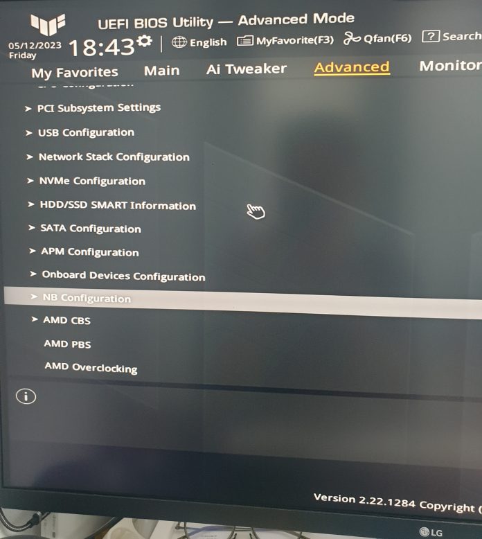 [ 아수스 내장그래픽 끄기 - 비활성화 하기 ] ASUS 메인보드 AMD 내장그래픽 끄기 7600x 외 ( nb configuration asus bios )