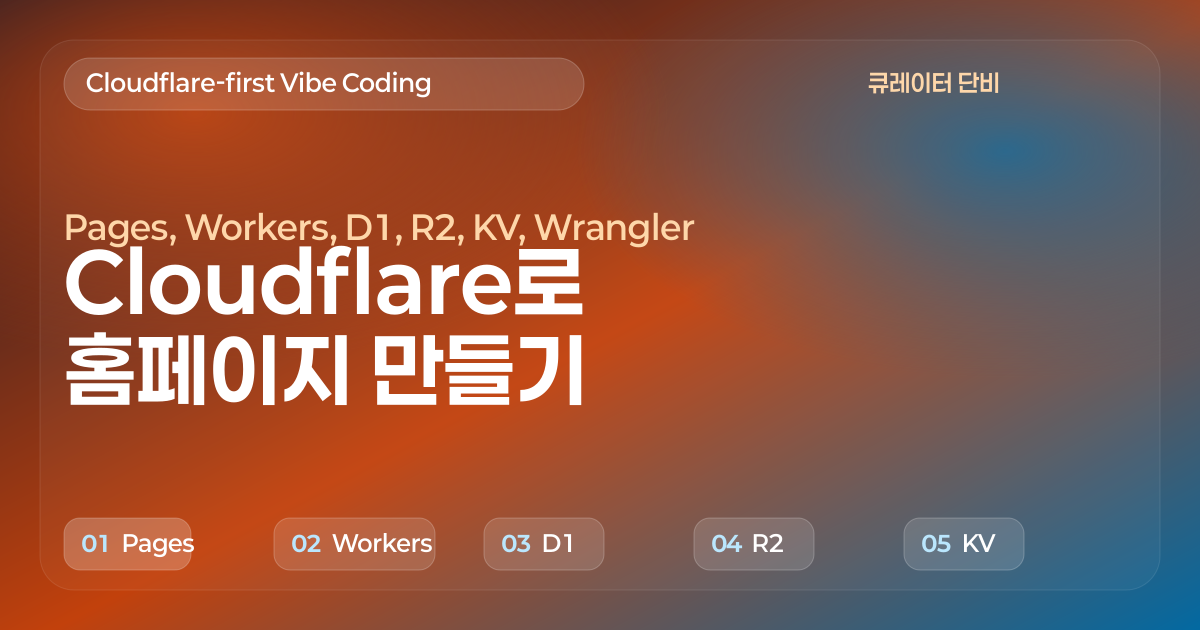 바이브 코딩으로 Cloudflare에서 홈페이지 만들기 완전 가이드 2026
